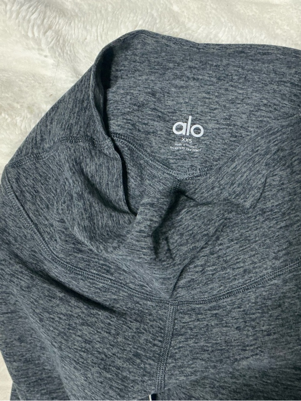 ALO Yoga Heather Charcoal Gray High-Rise Leggings
